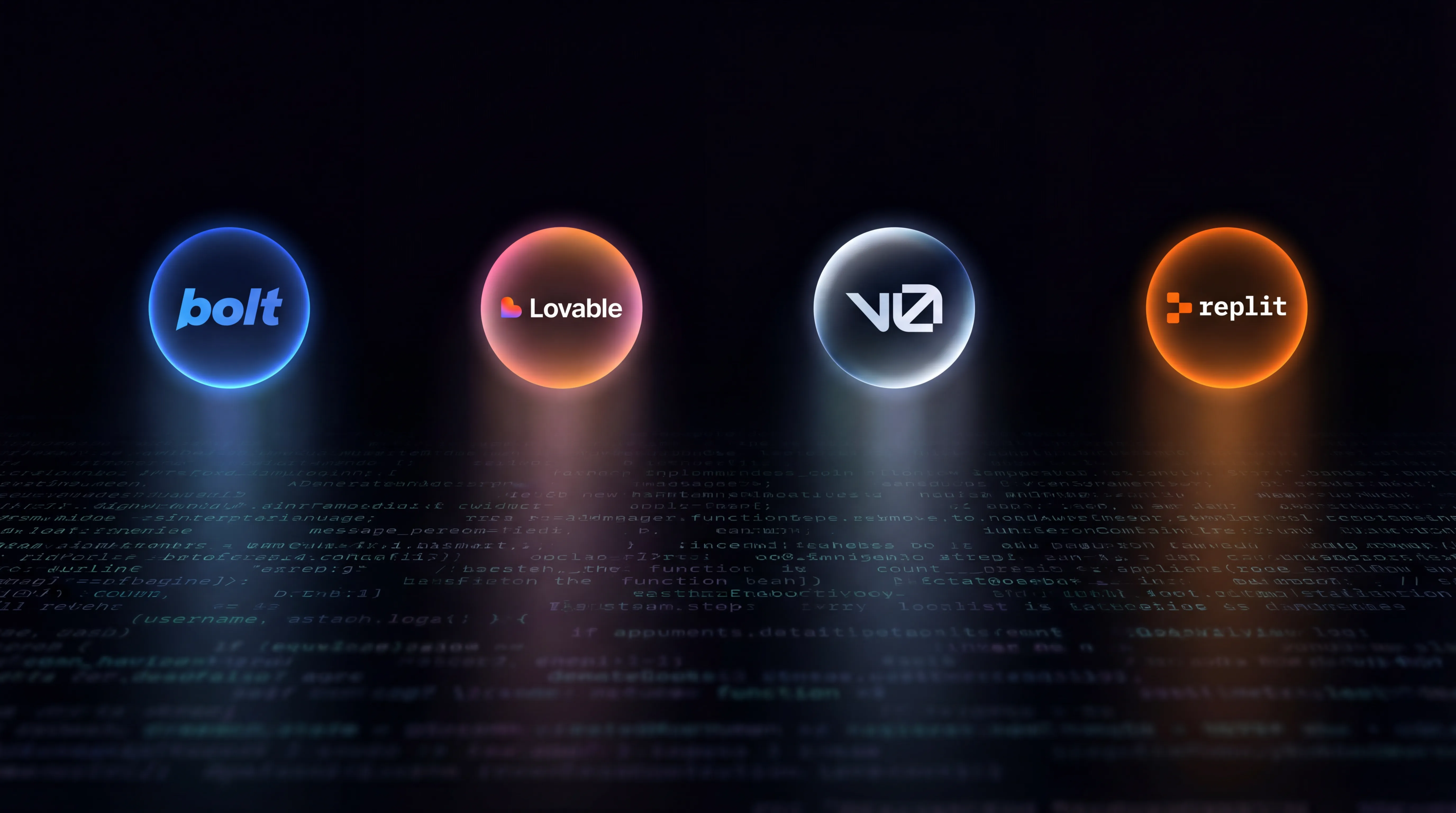 Code-first AI builders: Bolt.new, Lovable, Replit Agent, and v0