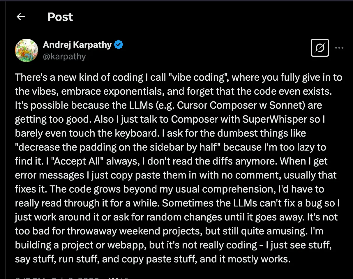 Karpathy Tweet
