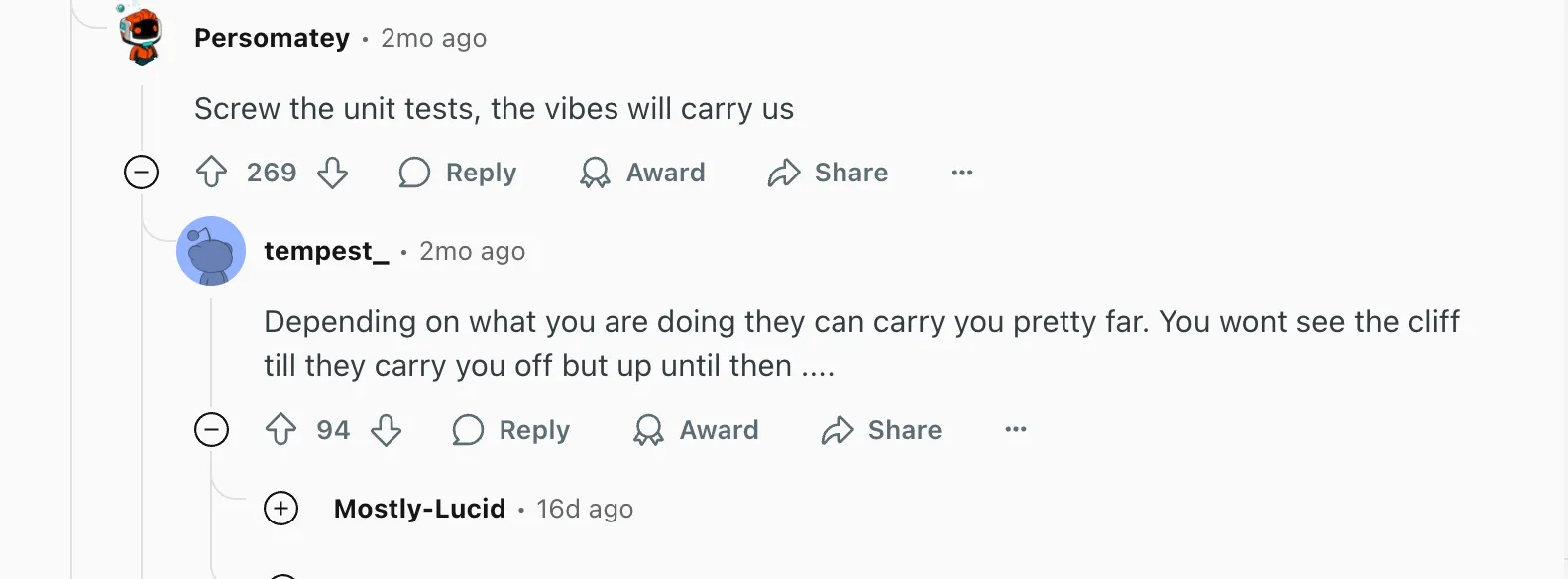 Reddit screenshot