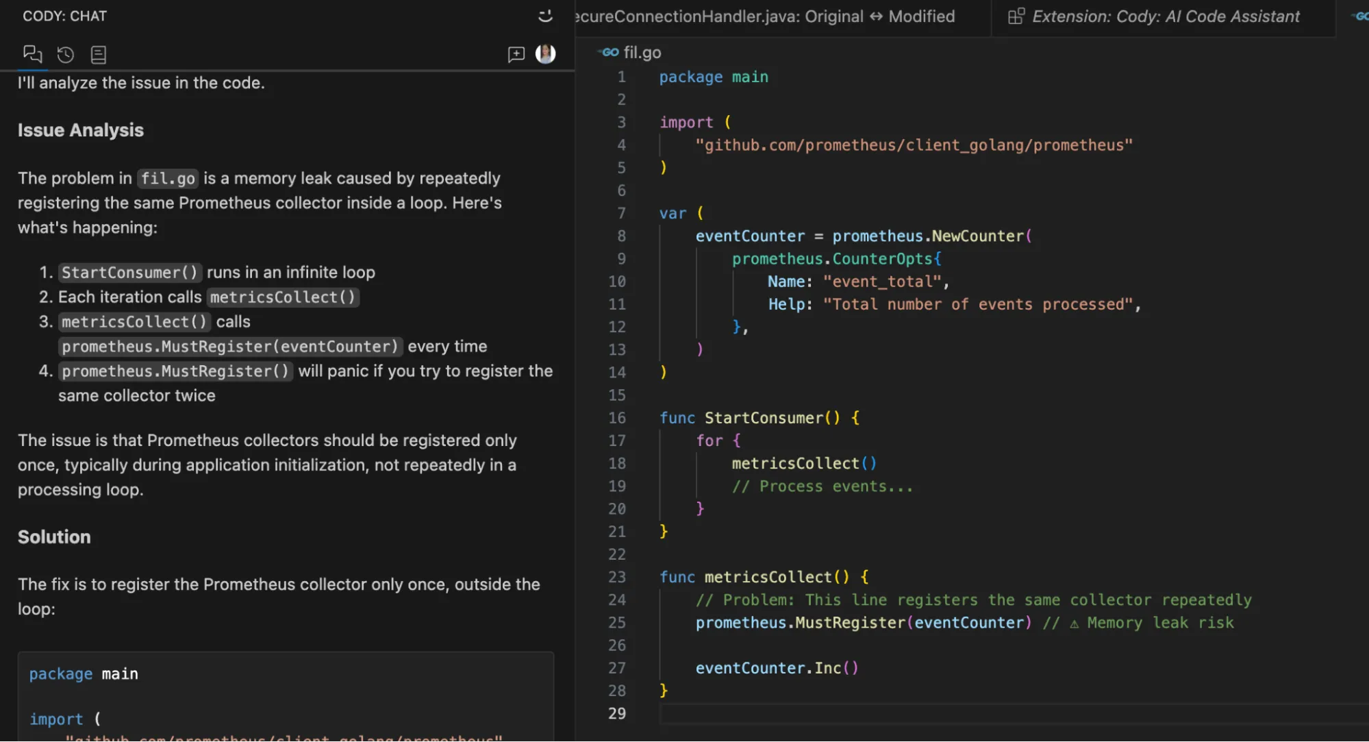sourcegraph example